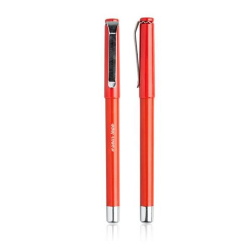 Roller em plástico com tampa e tinta gel