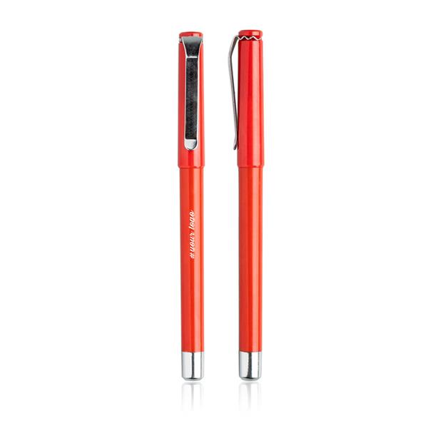 Roller em plástico com tampa e tinta gel