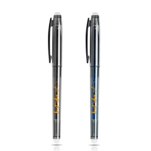 Esferográfica em plástico, escrita azul