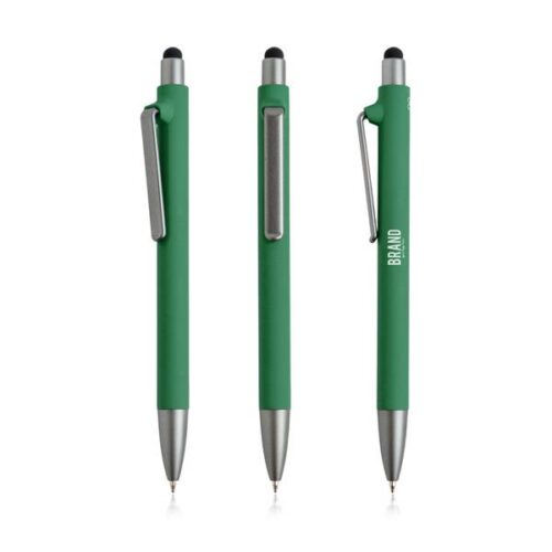 Esferográfica em PP dos oceanos,toque de borracha