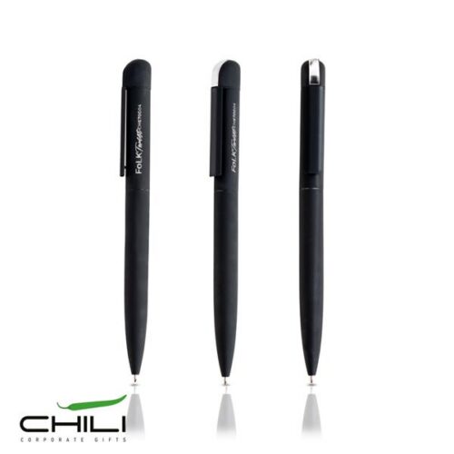 Esferográfica em aço inoxidável reciclado e ABS