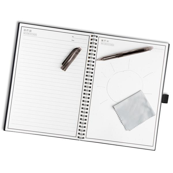 Bloco infinito A5 com esferográfica e pano de limpeza - Imagem de 2