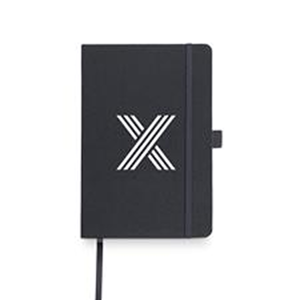 Bloco A5 em RPET com suporte para esferográfica - Imagem de 4