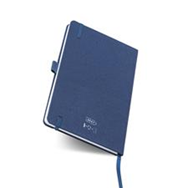 Bloco A5 em RPET com suporte para esferográfica - Imagem de 3