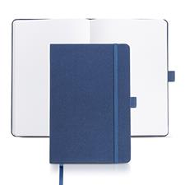 Bloco A5 em RPET com suporte para esferográfica - Imagem de 2