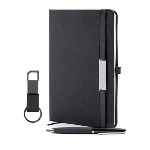 Conjunto elegante composto por três elementos harmoniosamente combinados