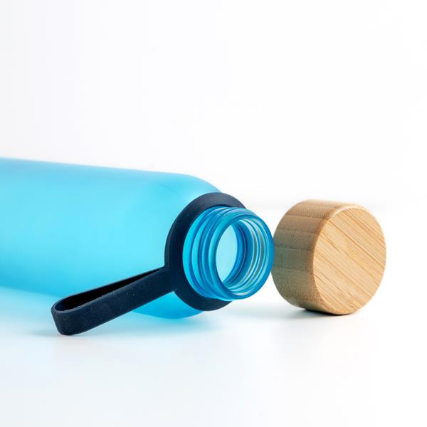 Garrafa de vidro fosco de 500 ml com pega em silicone - Imagem de 2