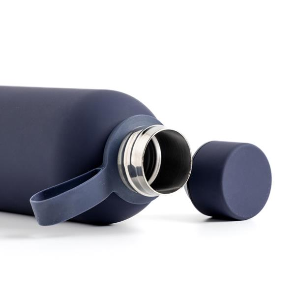 Garrafa térmica de 500 ml com acabamento em borracha - Imagem de 2